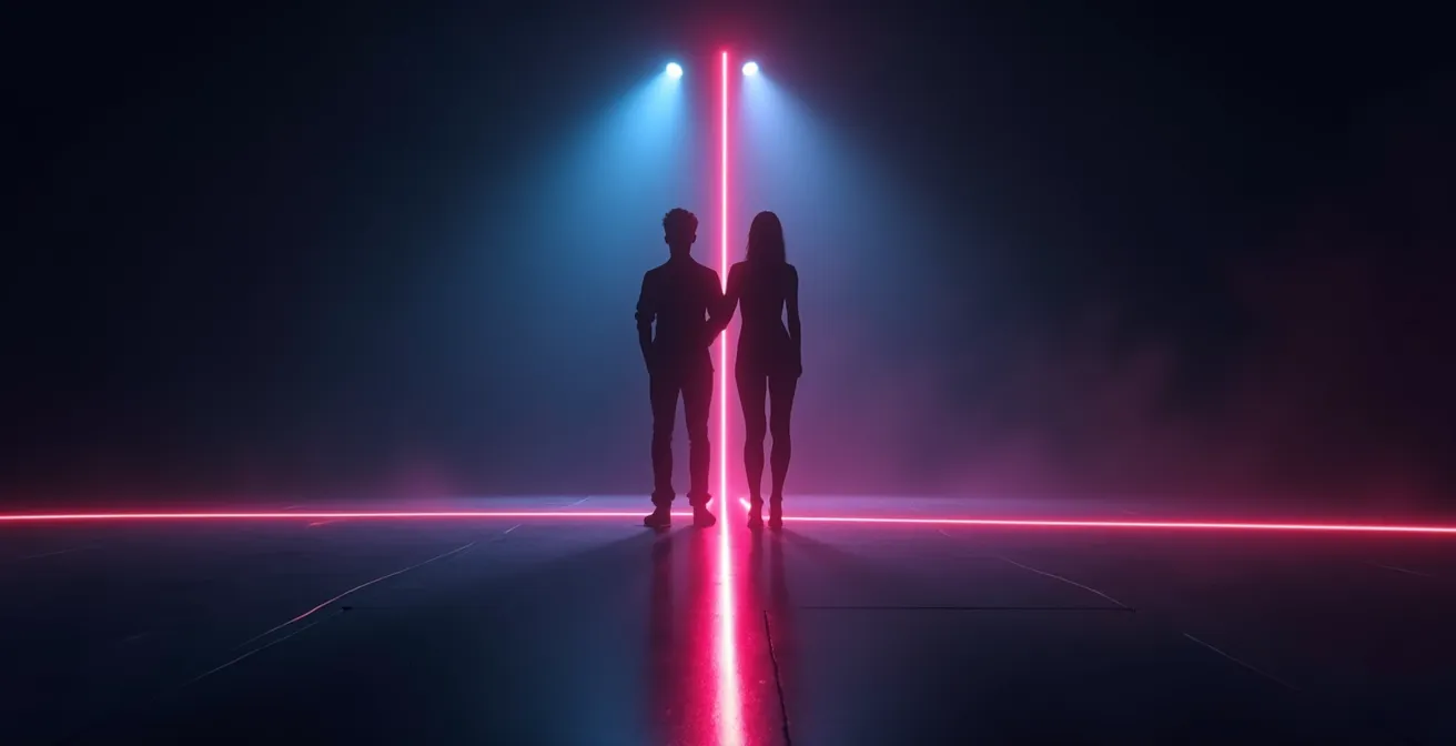 Représentation symbolique du slot comme espace de création partagé entre deux danseurs